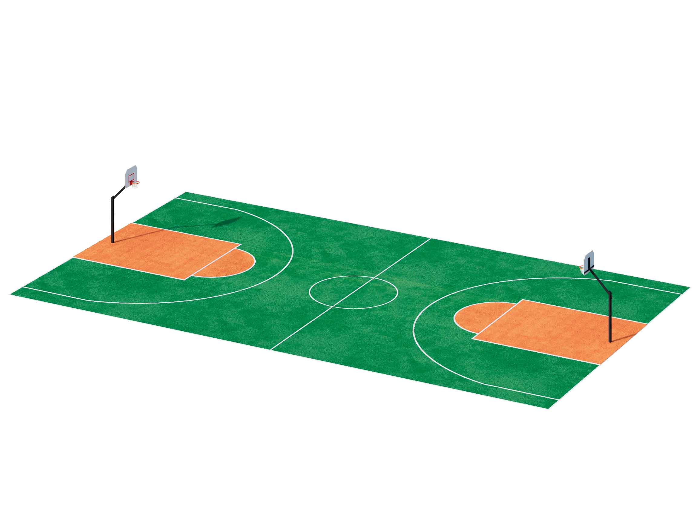 Резиновые покрытия для баскетбольных площадок